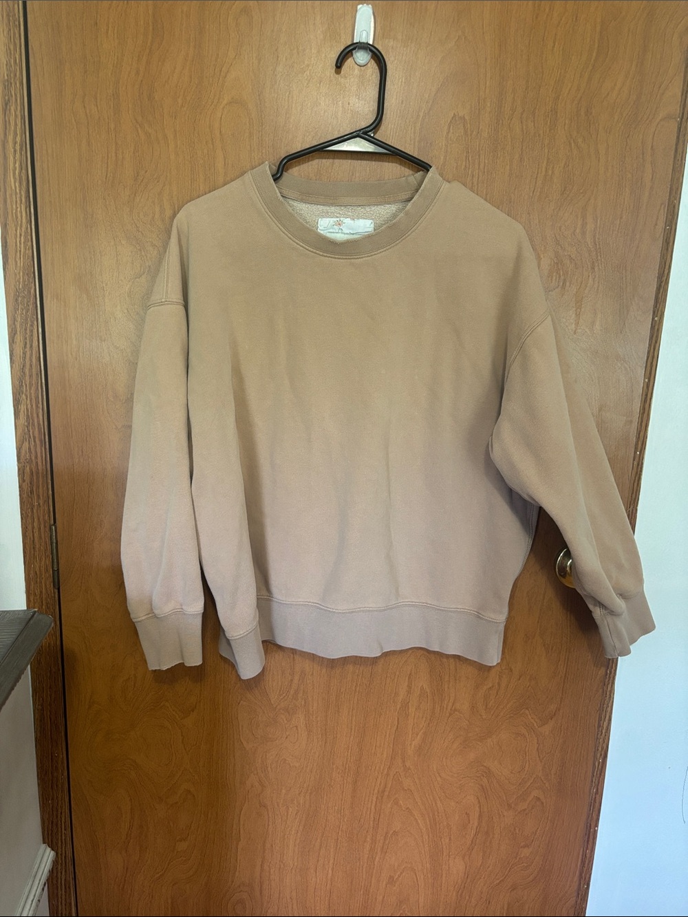 American Eagle Outfitters Neutral Taupe Crewneck Sweatshirt
